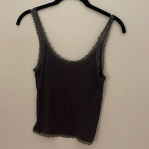 Dark grey crop top